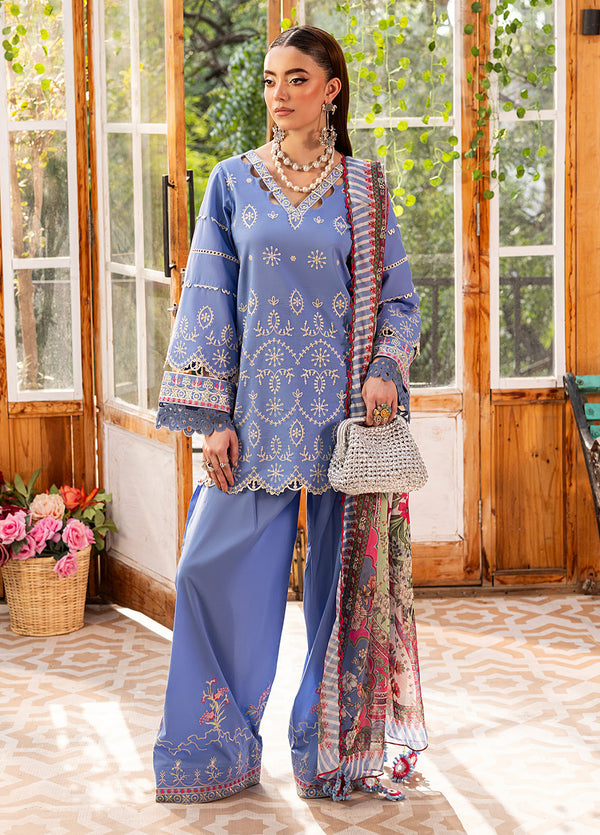 CT22001 Fleur - Roses De Feu | Unstitched Lawn | 3 Piece