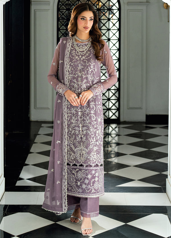 chiffon dresses online pakistan Adan's Libas Brandy Rose Luxury Pakistani Chiffon Dress