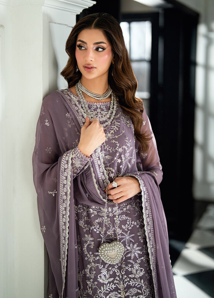 CT 27001 Periwinkle - Maison d'Or Embroidered Chiffon Unstitched 3 ...