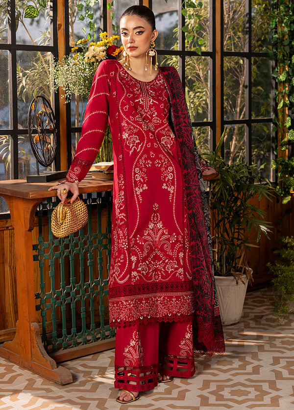 CT22003 Rosee - Roses De Feu | Unstitched Lawn | 3 Piece