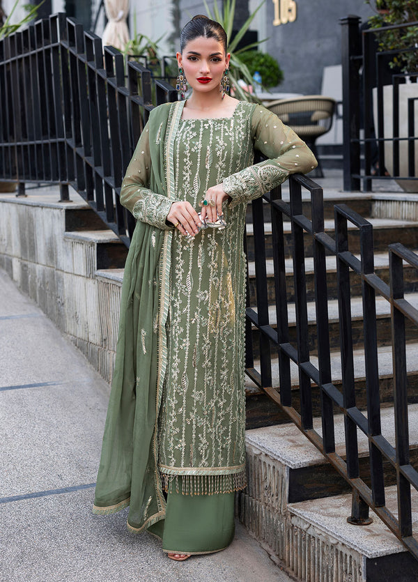 CT 25006 Mist - At First Glance | Unstitched Chiffon | 3 Piece