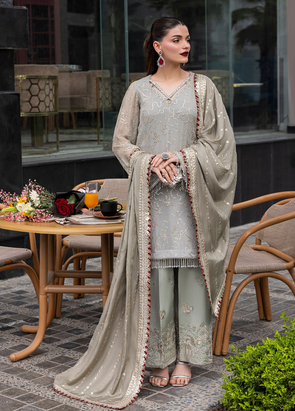CT 25007 Dew - At First Glance | Unstitched Chiffon | 3 Piece