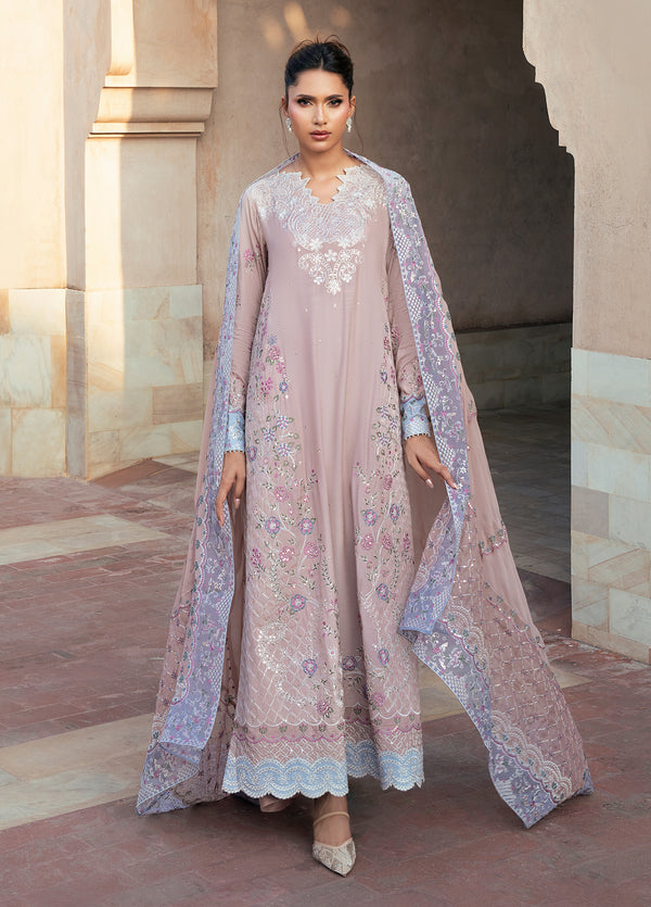FU6602 Abroo - RUSUKH | Embroidered Unstitch Formals | 3 Piece