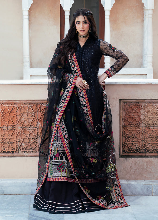 FU6608 Zahlia - RUSUKH | Embroidered Unstitch Formals | 3 Piece