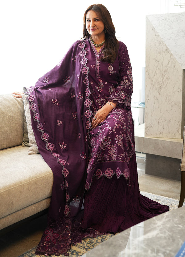 FU6601 Daliya- RUSUKH | Embroidered Unstitch Formals | 3 Piece