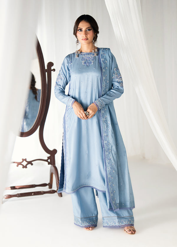 FP8801 Yakamoz - EFSUN | Embroidered 3-Piece Pret