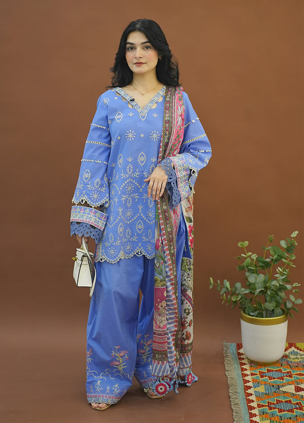 CT22001 Fleur - Roses De Feu | Unstitched Lawn | 3 Piece